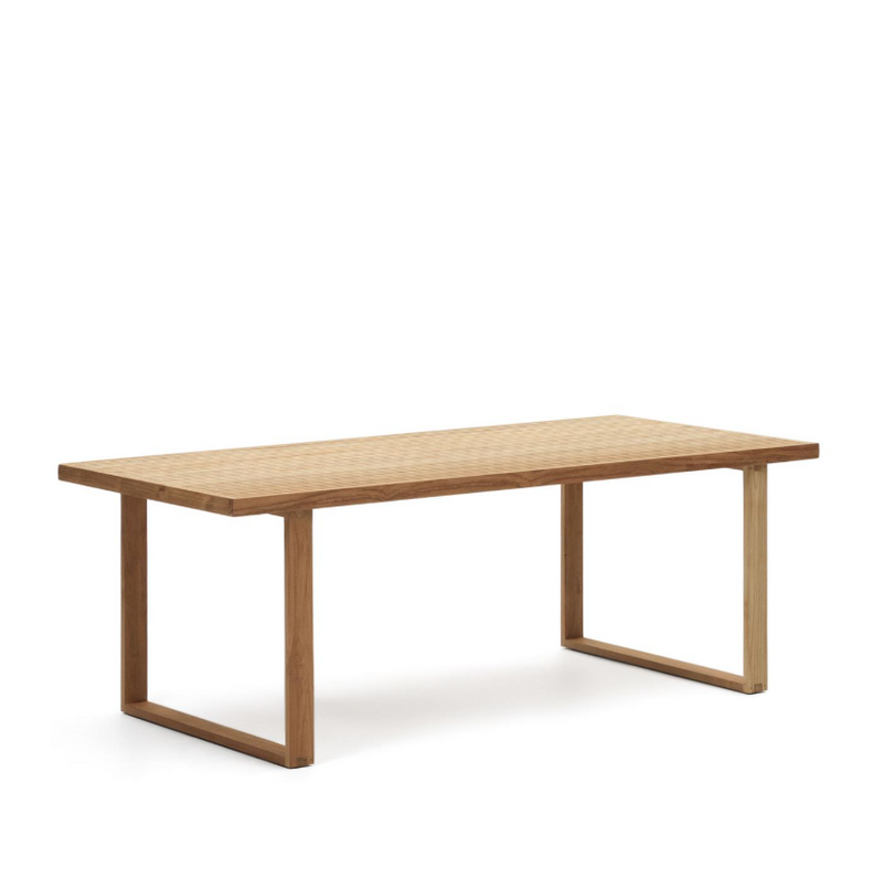 CANADELL Outdoor dining table, solid recycled teak table