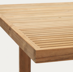 CANADELL Outdoor dining table, solid recycled teak table