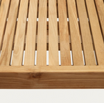 CANADELL Outdoor dining table, solid recycled teak table