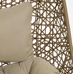 FLORINA Viseća smeđa fotelja s bazom