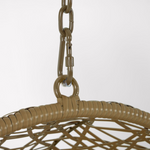 FLORINA Viseća smeđa fotelja s bazom