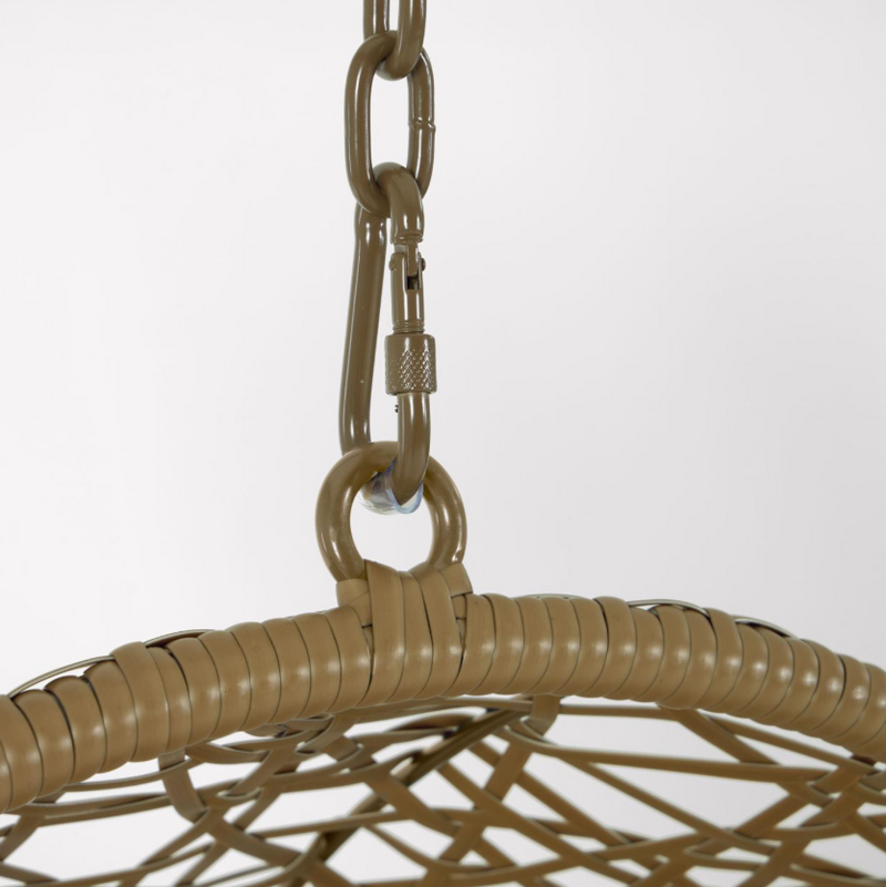 FLORINA Viseća smeđa fotelja s bazom