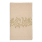 ORETI tablecloth with cocoa embroidery feature, 150x250cm