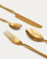ALI 16-piece gold cutlery set