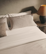 SOTELA Duvet cover and pillowcase set with embroidered stripes