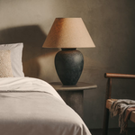 SOTELA Duvet cover and pillowcase set with embroidered stripes