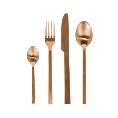 KELDA 16-piece cutlery set rose gold