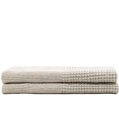 MABILE Striped jacquard 100% cotton bedspread