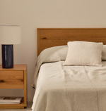 MABILE Striped jacquard 100% cotton bedspread