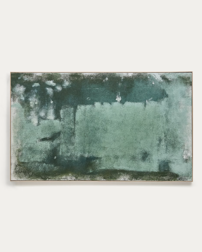 SELNAR green abstract picture, 202 x 122 cm