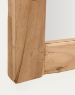 MADEN Drveno ogledalo s prirodnom završnom obradom 80 x 180 cm