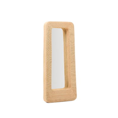 ZILNA rattan mirror 58 x 120 cm