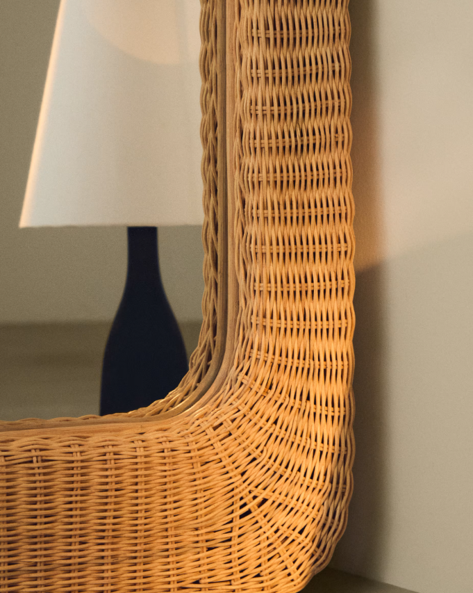 ZILNA Ogledalo od ratana 58 x 120 cm