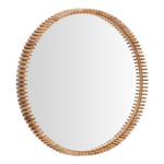 POLKE Ogledalo od tikovine Ø 100 cm