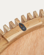 POLKE Ogledalo od tikovine Ø 100 cm