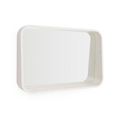 SALAYA Ogledalo od lakirane bež laminirane šperploče boje jasena 90 x 60 cm