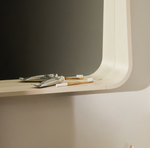 SALAYA Ogledalo od lakirane bež laminirane šperploče boje jasena 90 x 60 cm