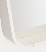 SALAYA Ogledalo od lakirane bež laminirane šperploče boje jasena 90 x 60 cm