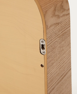 SALAYA Ogledalo s okvirom od laminirane šperploče od jasena u prirodnoj završnoj obradi, 90 x 60 cm