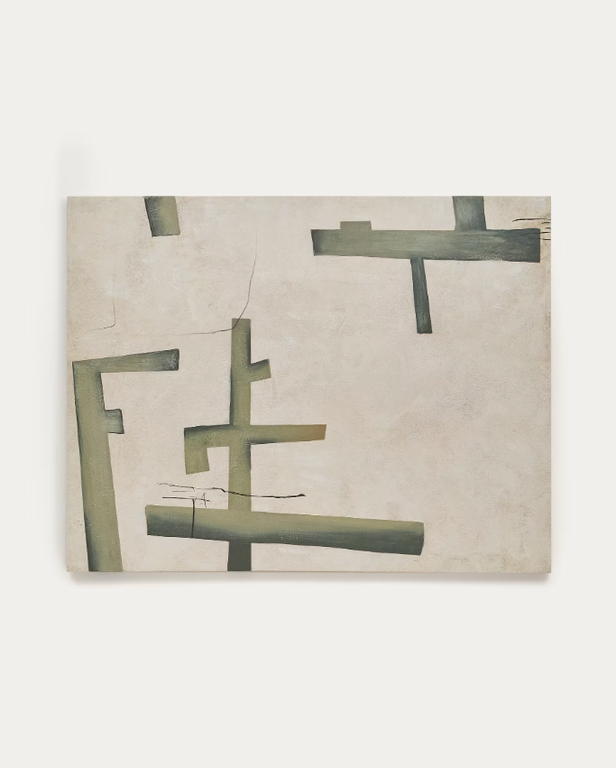 FIDA Zeleno apstraktno platno, 180 x 140 cm