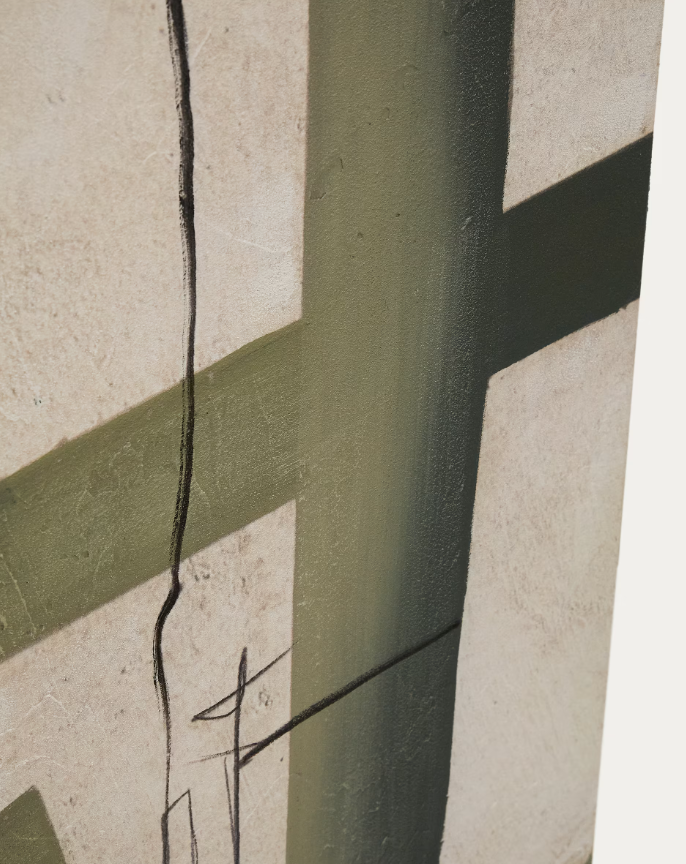 FIDA Zeleno apstraktno platno, 180 x 140 cm