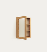 PLUBIA Ormarić za lijekove s ogledalom od punog tikovine, 50 x 70 cm