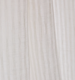 RILA curtain with detailed striped structure in off-white