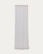 RILA curtain with detailed striped structure in off-white