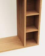 PARANA medicine cabinet with mirror in solid teak, 100 x 65 cm