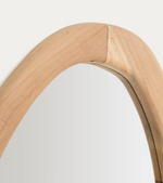 SELEM Ogledalo od mungur drveta s prirodnom završnom obradom 60 x 107 cm