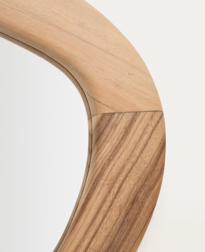 SELEM Ogledalo od mungur drveta s prirodnom završnom obradom 60 x 107 cm