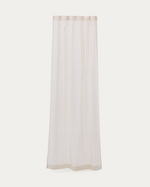 ARAMI Curtain with braided jute embroidery detail