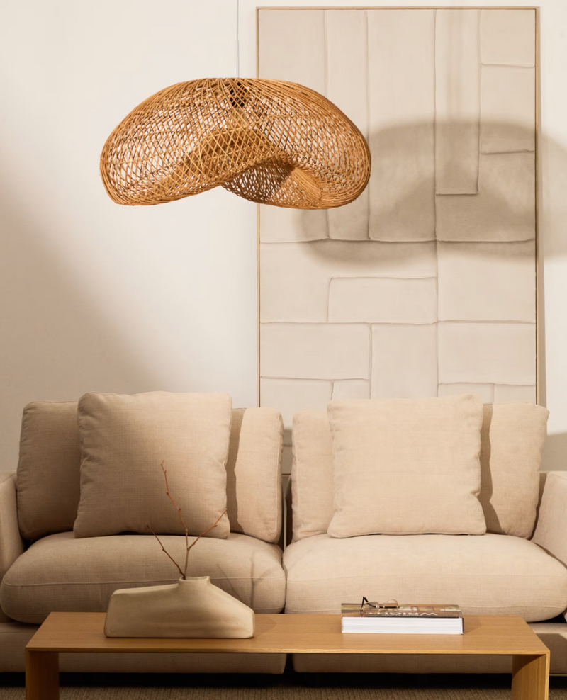 ISORA Sjenilo za stropnu lampu od ratana s prirodnom završnom obradom