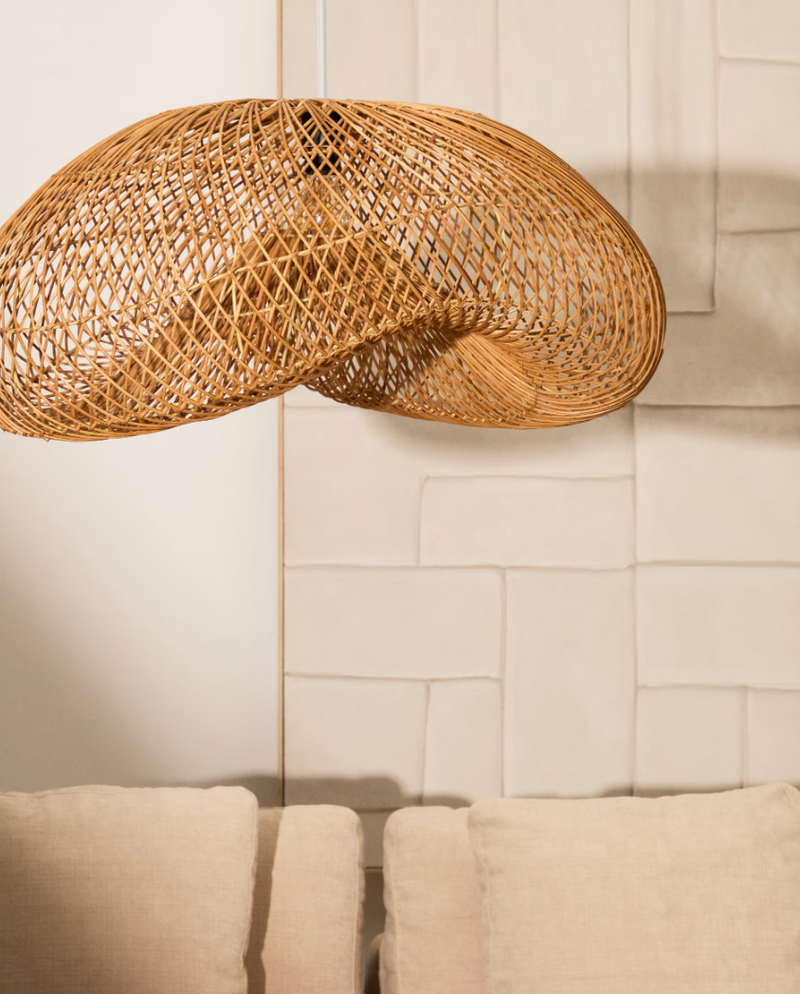 ISORA Sjenilo za stropnu lampu od ratana s prirodnom završnom obradom