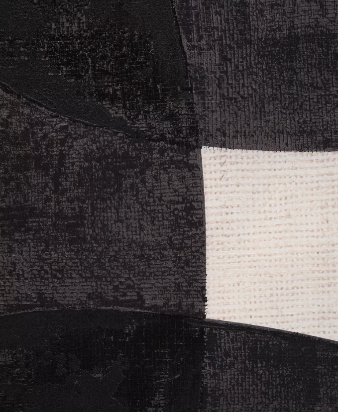 TONOL brown abstract canvas, 180 x 140 cm