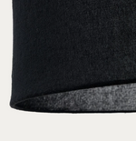 MARIELA Sjenilo za stropnu lampu od lana u crnoj boji