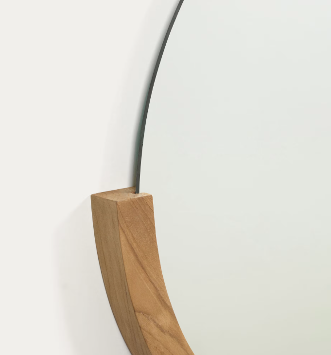 ROKIA Ogledalo od punog tikovine 90 x 55 cm