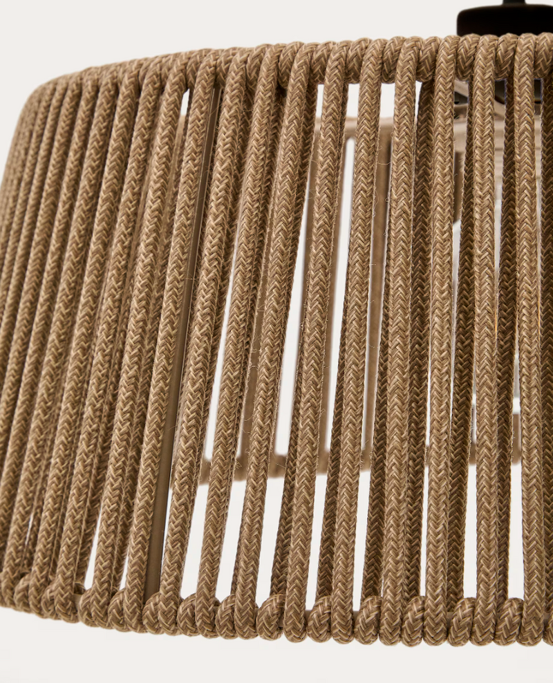 ALDET Stropno sjenilo za lampu s bež prošaranim užetnim kabelom