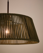 ALDETStropno sjenilo za stropnu lampu s prošaranim zelenim užetnim kabelom