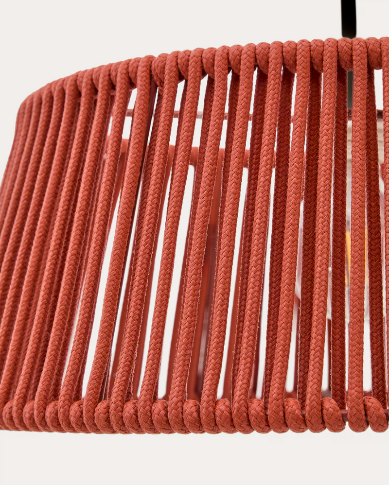 ALDET Stropno sjenilo za lampu s crvenim išaranim užetnim kabelom