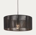 CANTIA Sjenilo za stropnu svjetiljku od pamuka s crnom završnom obradom