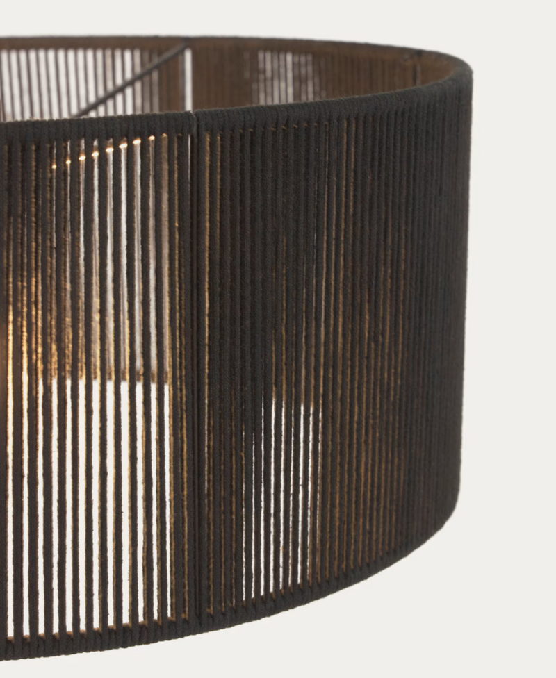 CANTIA Sjenilo za stropnu svjetiljku od pamuka s crnom završnom obradom