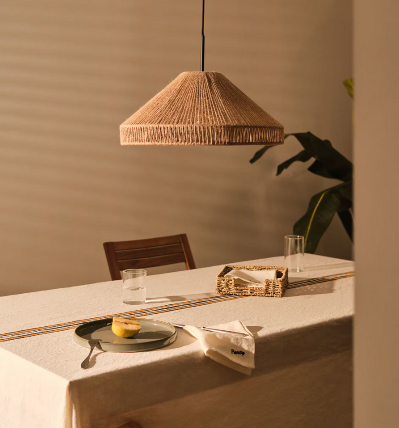 PONTOS Sjenilo za stropnu lampu od jute s prirodnom završnom obradom