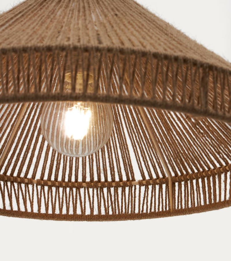 PONTOS Sjenilo za stropnu lampu od jute s prirodnom završnom obradom