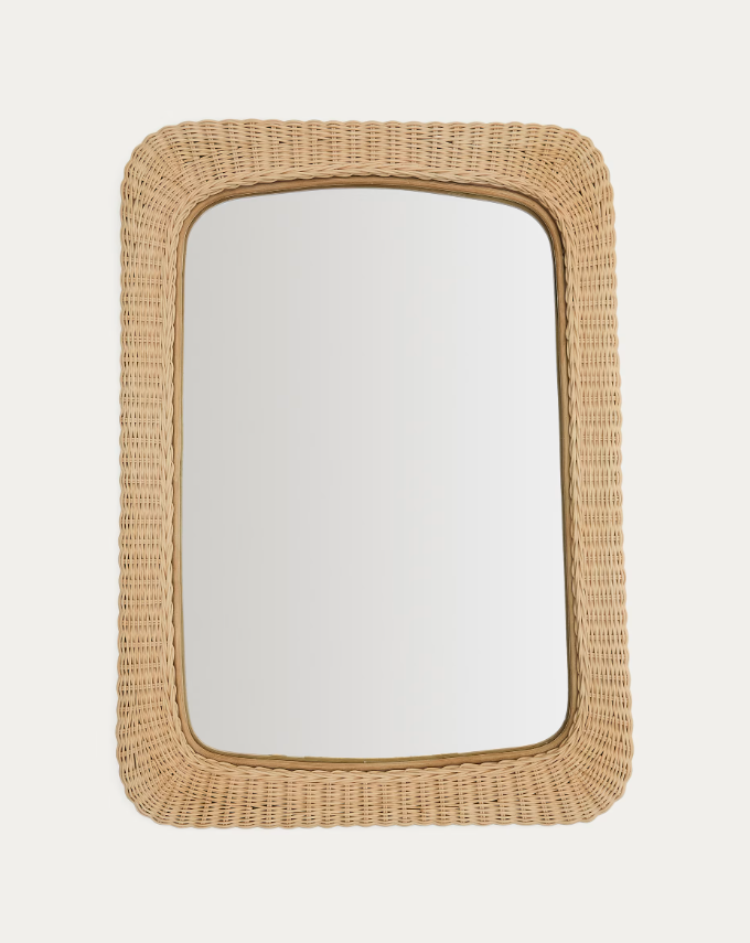 ZILNA Ogledalo od ratana 58 x 79 cm