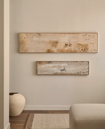 SILPA dark beige abstract picture, 182 x 47 cm