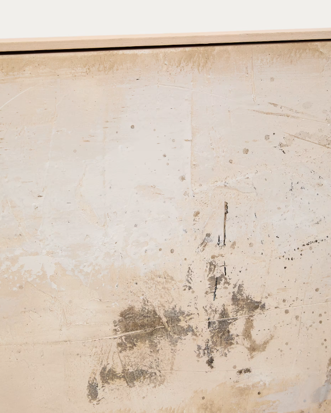 SILPA dark beige abstract picture, 182 x 47 cm