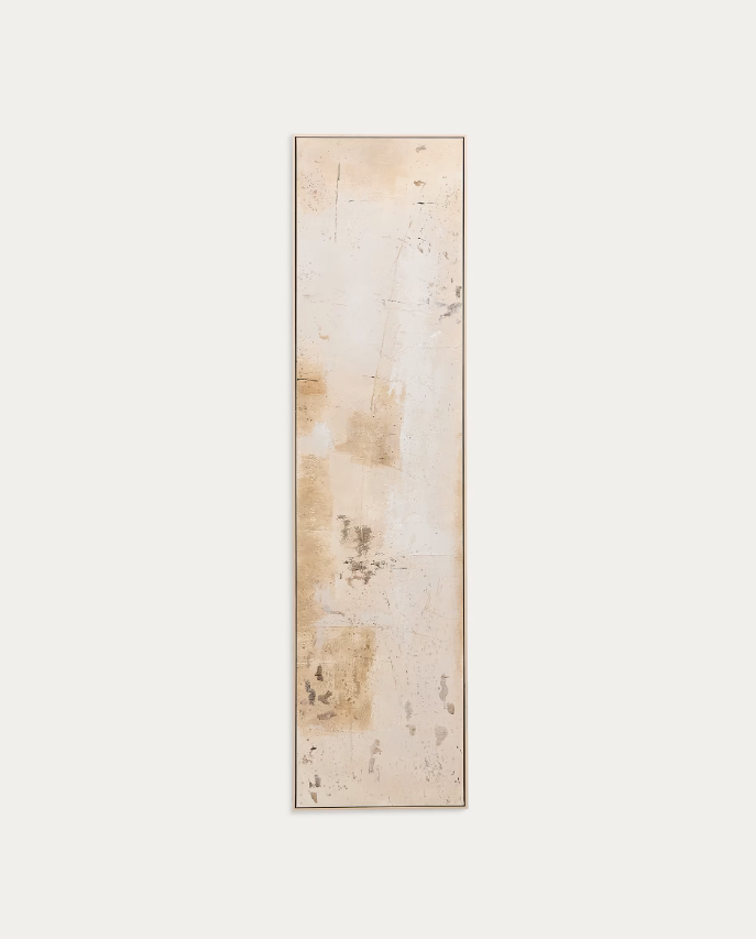 SILPA dark beige abstract picture, 182 x 47 cm