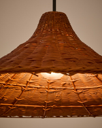 BLADIA Sjenilo za stropnu lampu od ratana s terakotnom završnom obradom Ø90cm