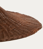 BLADIA Sjenilo za stropnu lampu od ratana sa smeđom završnom obradom Ø90cm